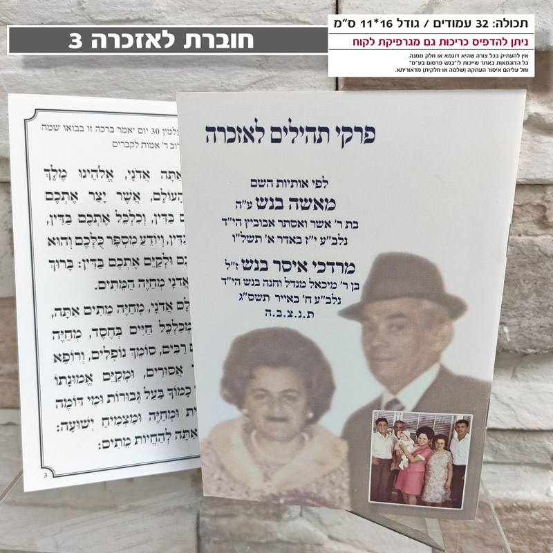 פרקי תהילים לאזכרה