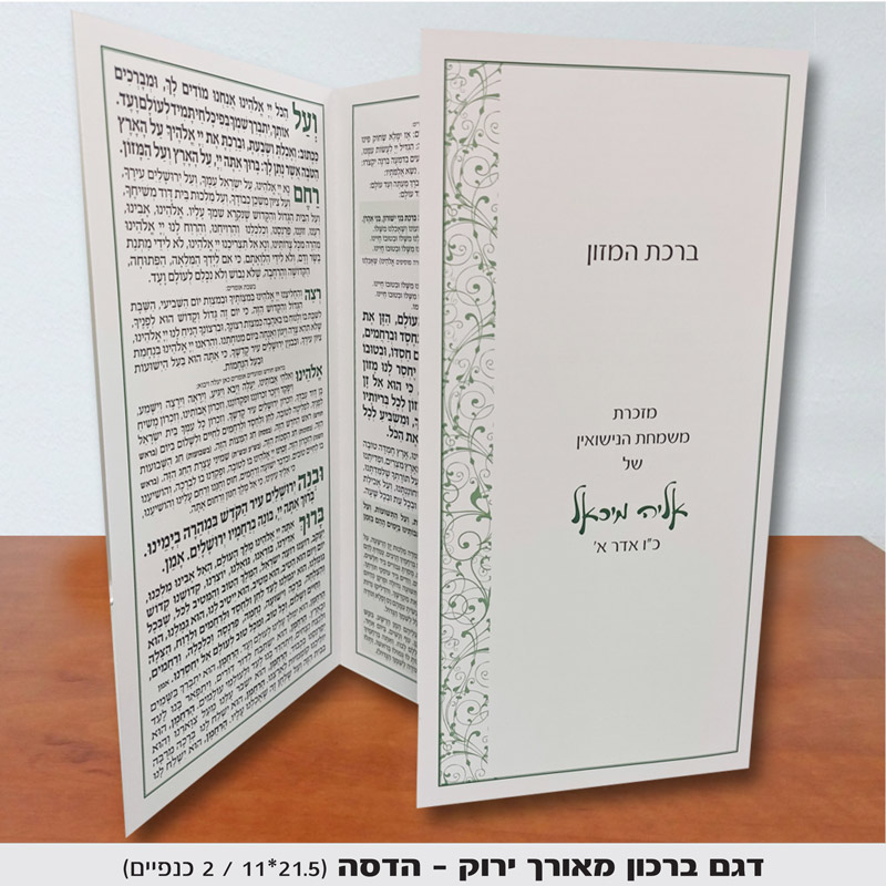ברכון מתקפל דגם מאורך ירוק 2 כנפיים