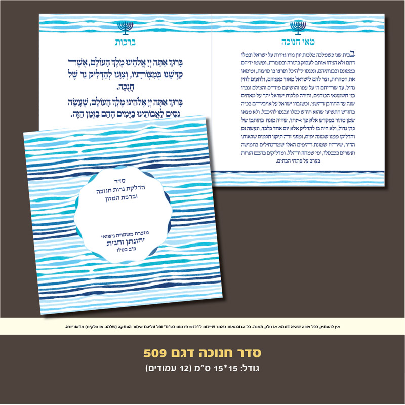 סדר הדלקת נרות חנוכה מזכרת
